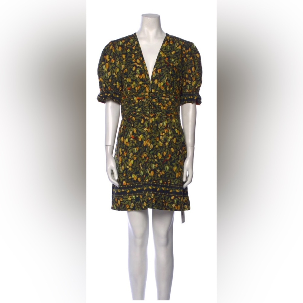 Farm rio almond floral star print dress